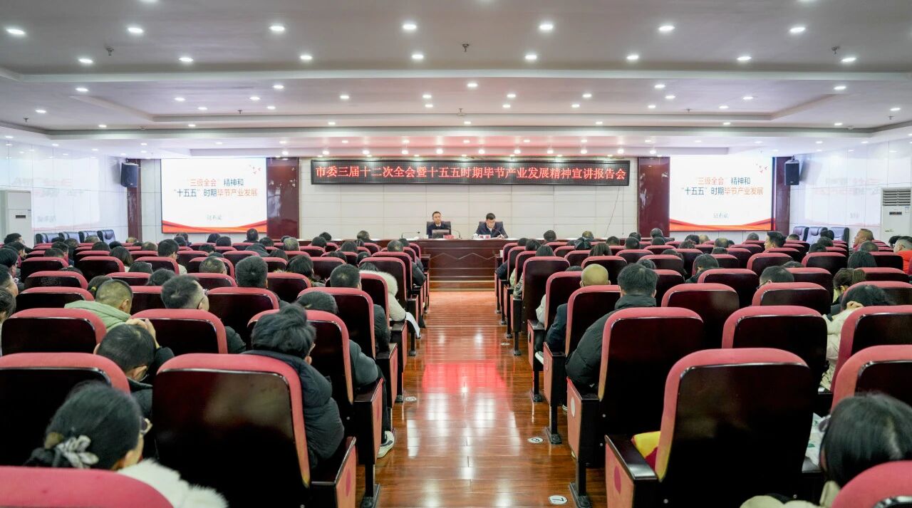            市委副秘書(shū)長(zhǎng)、市委政研室主任陸有斌為我院教職工作市委三屆十二次全會(huì)暨“十五五”時(shí)期畢節(jié)產(chǎn)業(yè)發(fā)展精神宣講